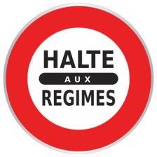 Panneau Halte aux Régimes - Annonce - Signalisation